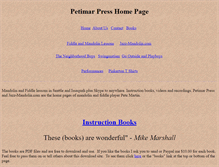 Tablet Screenshot of petimarpress.com